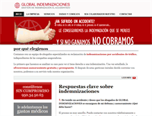 Tablet Screenshot of globalindemnizaciones.com